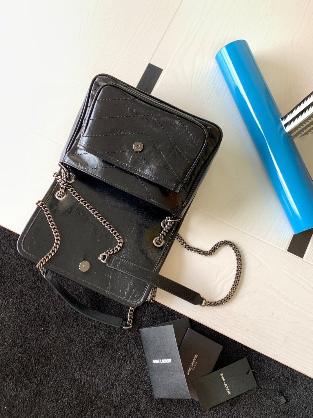 NIKI BABY Retro Leather Handbag