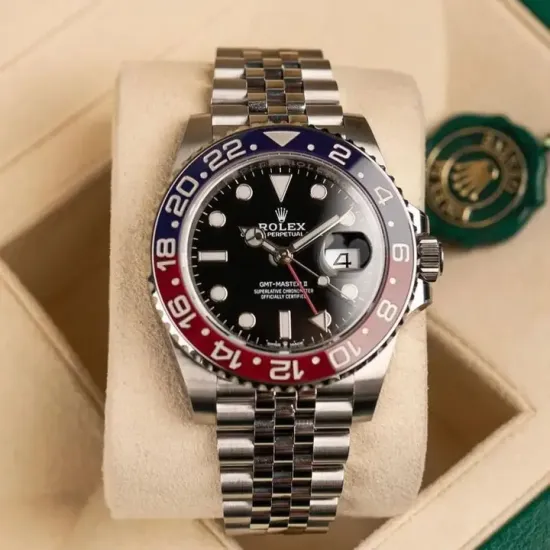Rolex GMT Master II Batman & Pepsi 126710 Oyster Jubilee Bracelet Stainless Steel