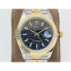 Rolex Datejust 126231 Black Palm Dial Gold Jubilee Bracelet Swiss Clone Movement