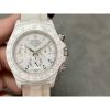 Rolex DIW Modified Datona All White Dial Swiss 4130 Movement