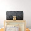 LV Diamond pattern leather embossed pochette metis handbag envelope wallet