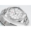 ROLEX Sky-Dweller 326934 904L SS ZF 1:1 Best Edition White Dial on SS Bracelet A2824