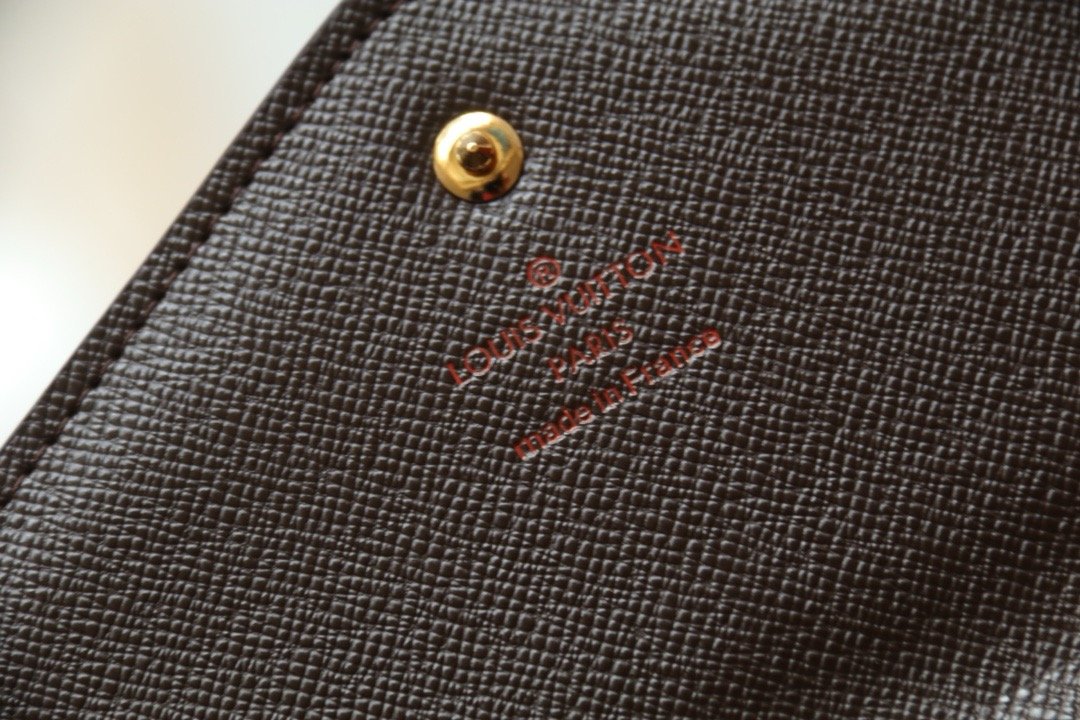 LV sarah flap long wallet