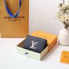 LV Silk Screen Blue Wallet Card Holder Wallet 11×8.5×3.5 cm