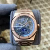 AP Royal Oak 41mm Complicated 26574 RG APS F1:1 Best Edition Blue Dial on GR Bracelet A5134 (CHS)