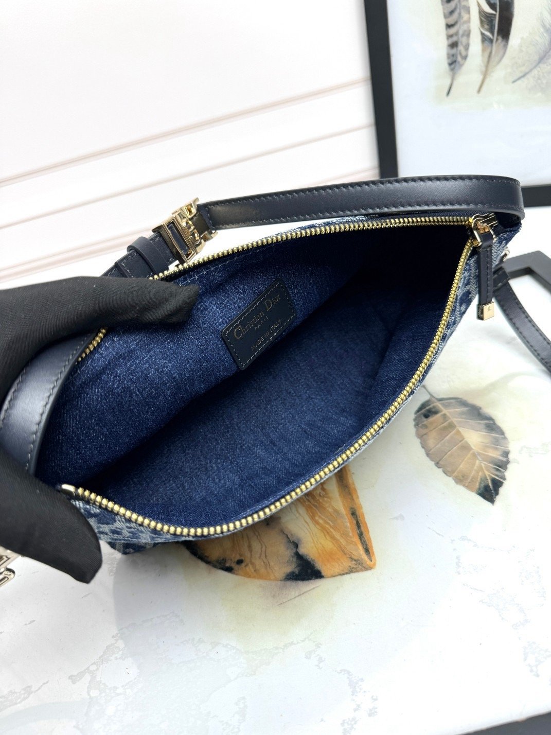 DiorTravel Nomad Clutch Lunch Box Bag Extended Strap D6663