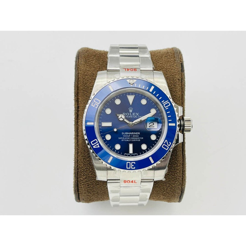 Rolex Submariner Blue Dial Blue Ceramic Bezel Swiss 3135 Movement