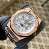 AP Royal Oak 41mm Complicated 26574 RG APS F1:1 Best Edition Silver Dial on GR Bracelet A5134 (CHS)ilver