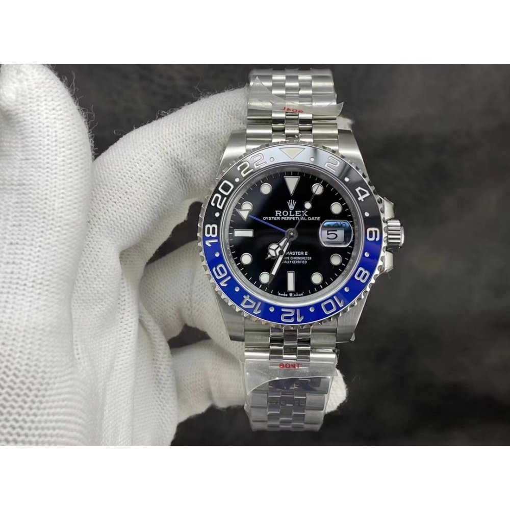 Rolex GMT Master II 126710BLNR Black And Blue Dial Jubilee Bracelet Swiss 3235 Movement