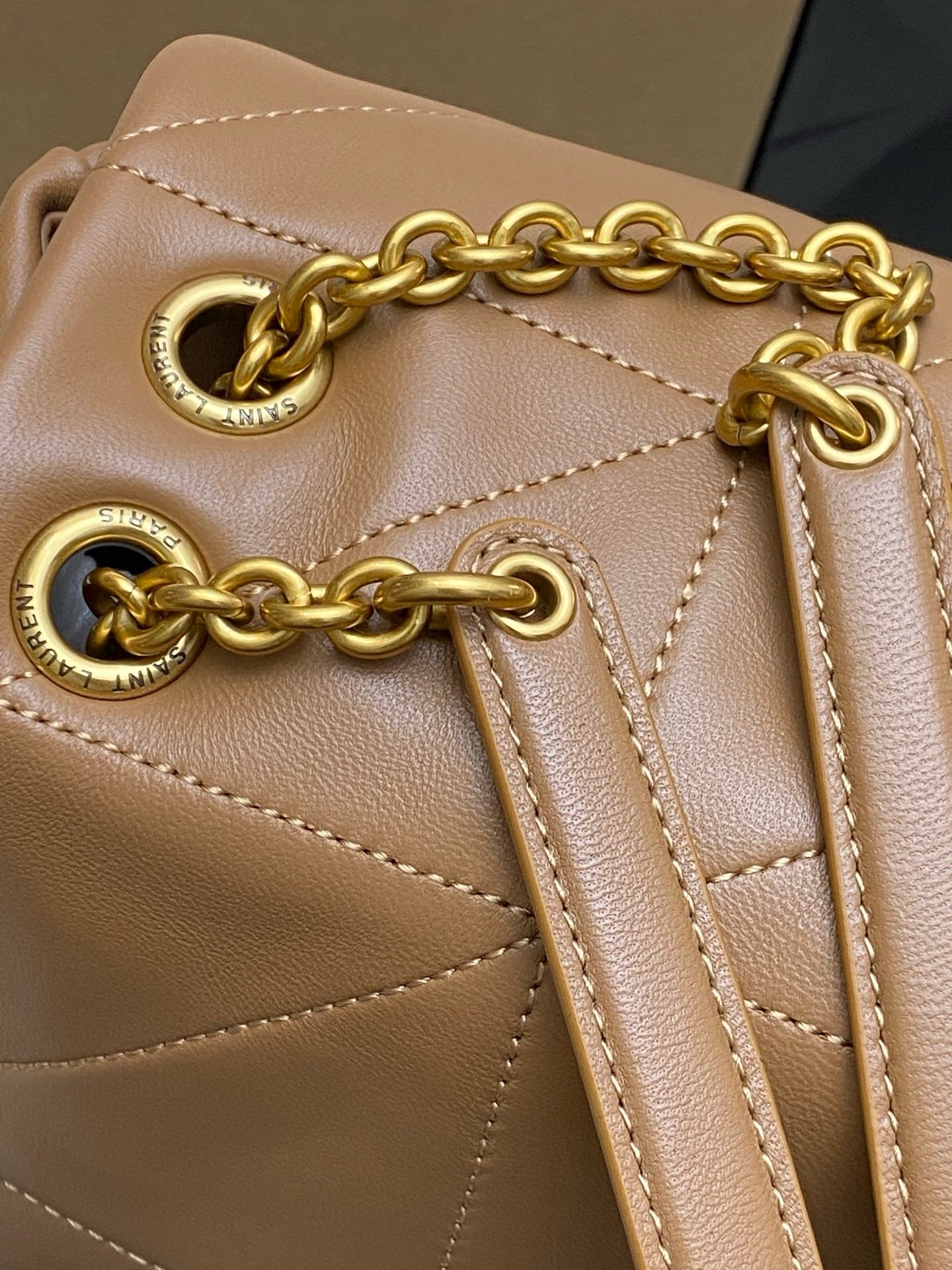 JAMIE 4.3 Small Original Lambskin Handbag Caramel Lambskin/Gold 763475-2