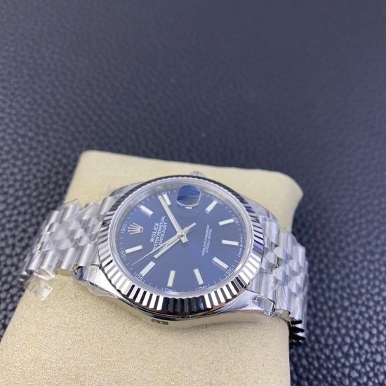 Rolex Datejust 41mm Oystersteel and white gold Bright Blue Dial 126334-0002