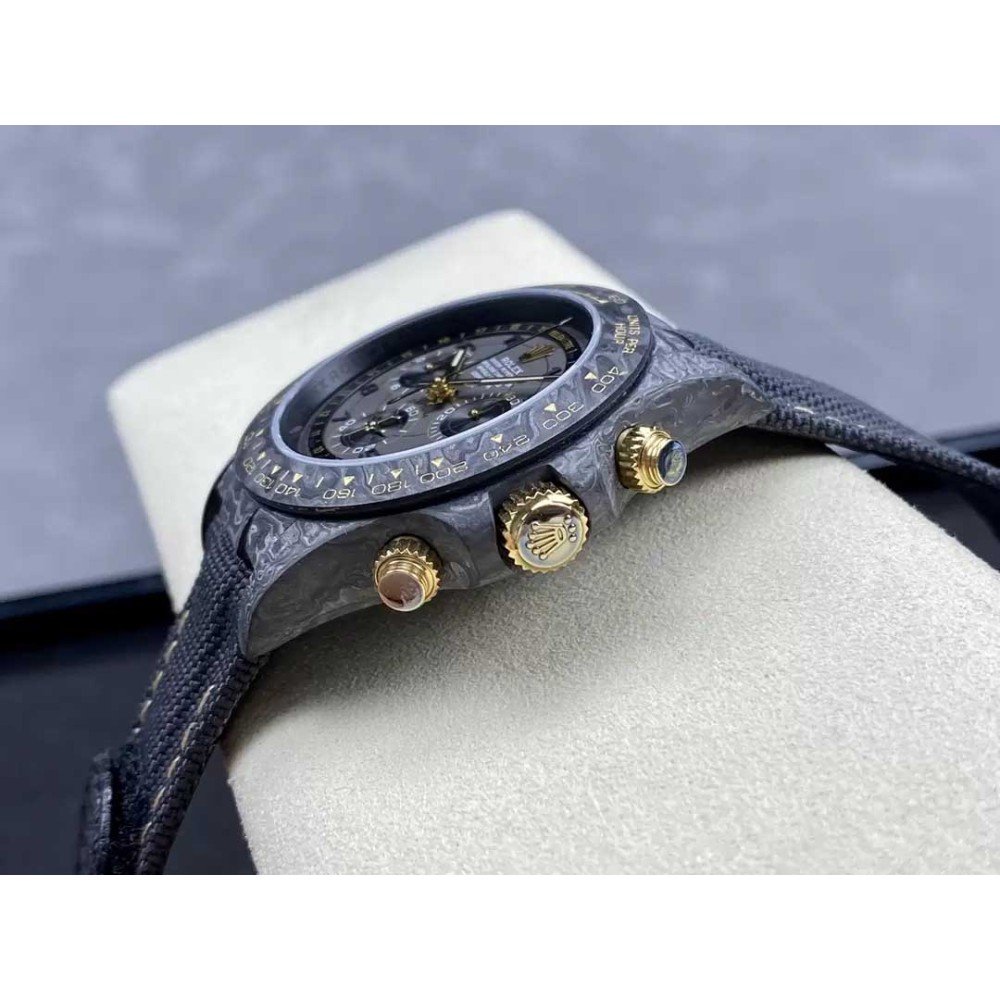 Rolex DIW Modified Datona Carbon Fiber Gray Dial Swiss 4130 Movement