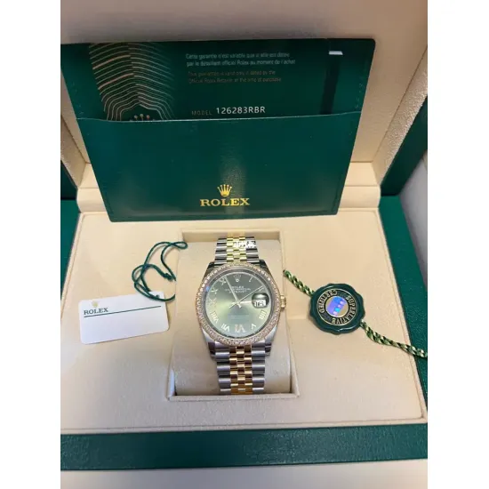 Rolex DATEJUST 31mm Oystersteel yellow gold and diamonds m126283rbr