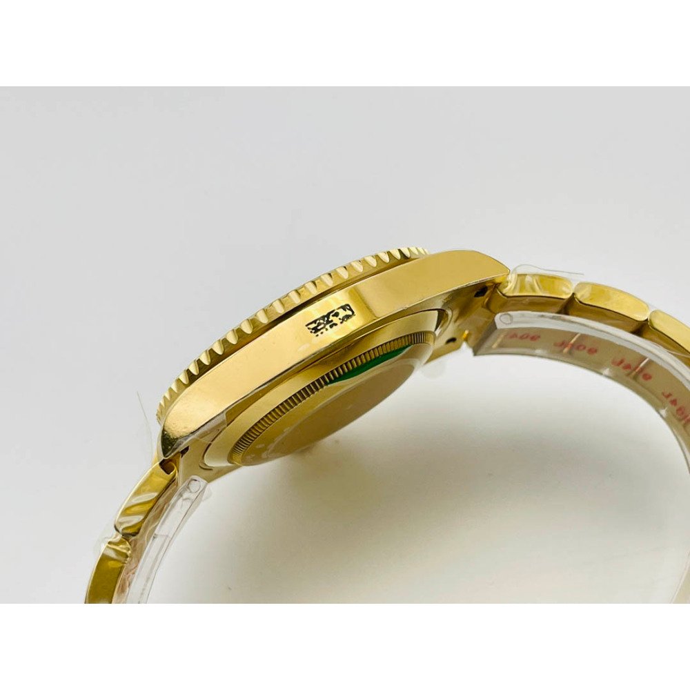 Rolex Submariner All Gold Black Dial Black Ceramic Bezel Swiss 3135 Movement