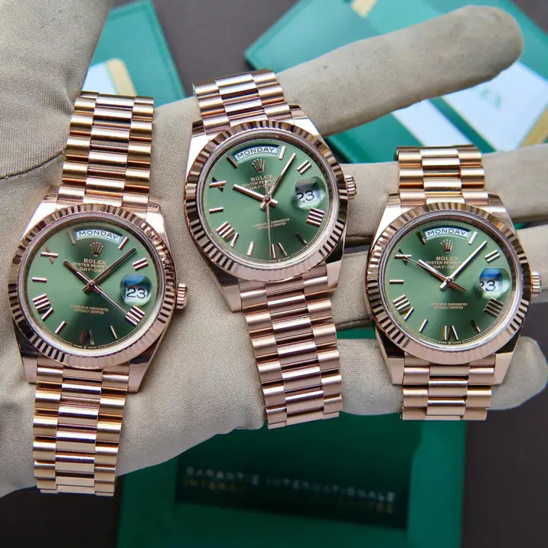 Rolex Day-Date President 40mm 18ct Everose Gold 228235-0025 Unworn