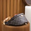 BUMBA waist bag m43644 French original leather full steel hardware