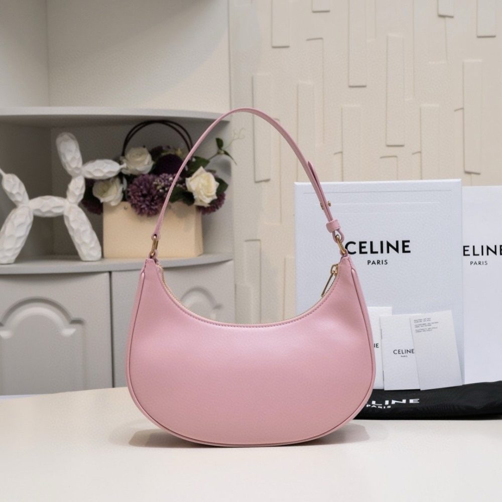 Sakura Pink AVA TRIOMPHE Full Leather Handbag