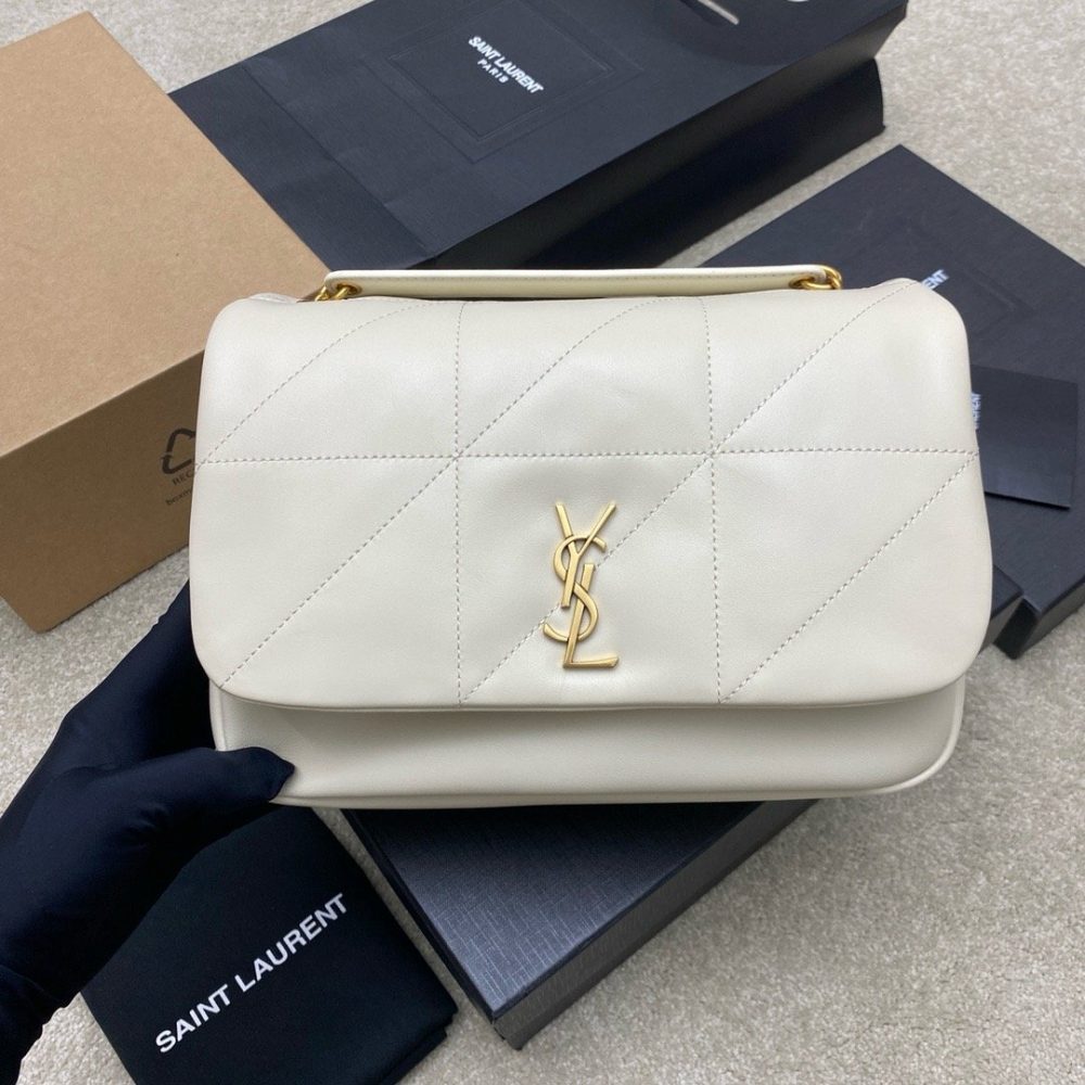 JAMIE 4.3 Small Original Sheepskin Handbag Creamy White Sheepskin/Gold 763475