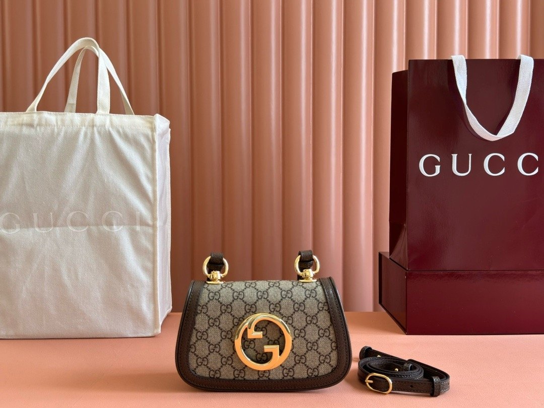 Gucci New Fashion Collection Light Brown Leather Mini Bag 724645
