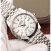 Rolex Datejust 116200 White Dial Jubilee Bracelet White Gold Swiss Clone Movement