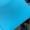 LV light blue (embossed) wallet wallet card holder