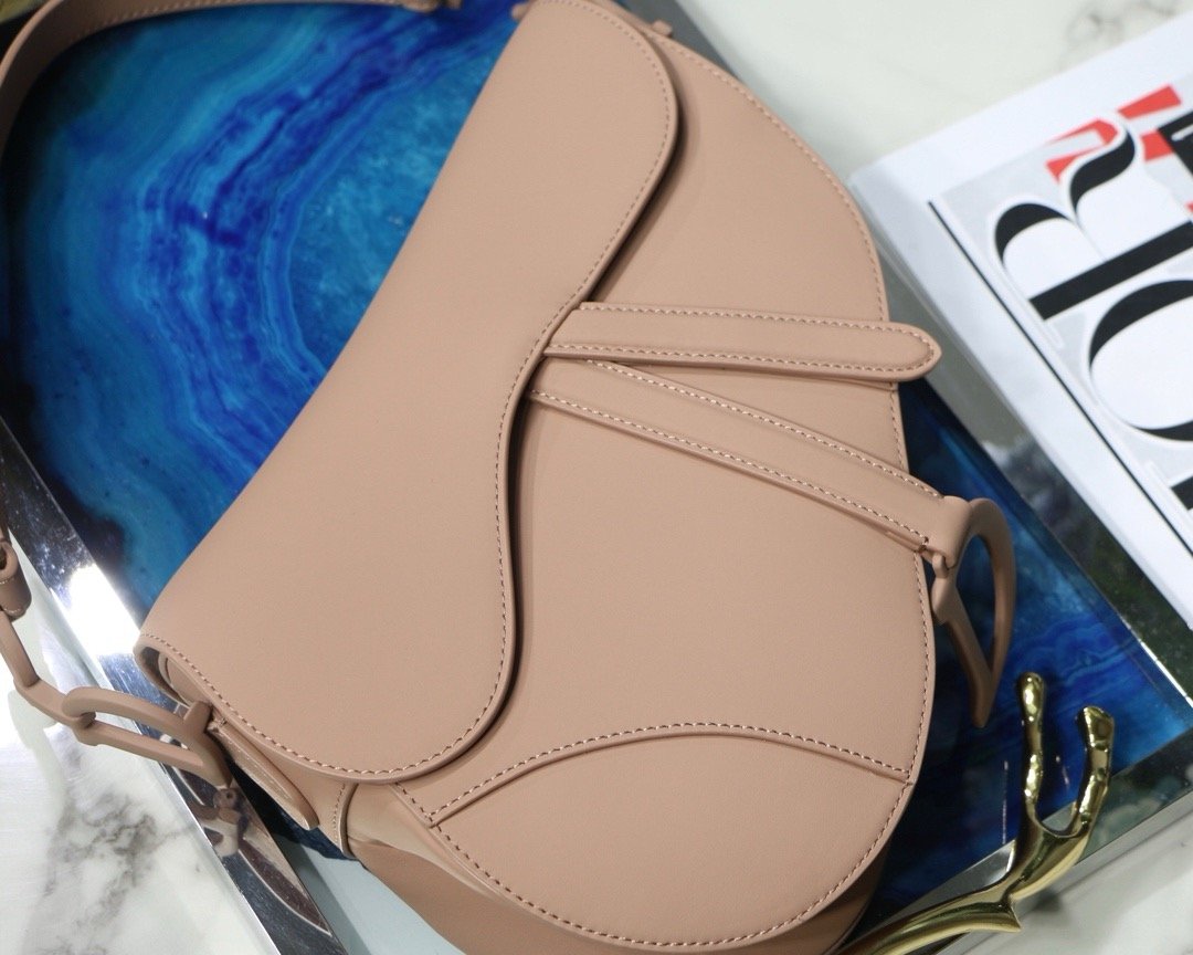 Dio.r Saddle🖤 frosted color buckle saddle bag