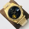 Rolex Datejust 16238 Black Onyx Dial Yellow Gold Jubilee Bracelet Swiss Clone Movement
