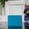 LV [Multiple short wallet] light blue (embossed)