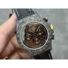 Rolex DIW Modified Datona Carbon Fiber Brown Gold Dial Swiss 4130 Movement