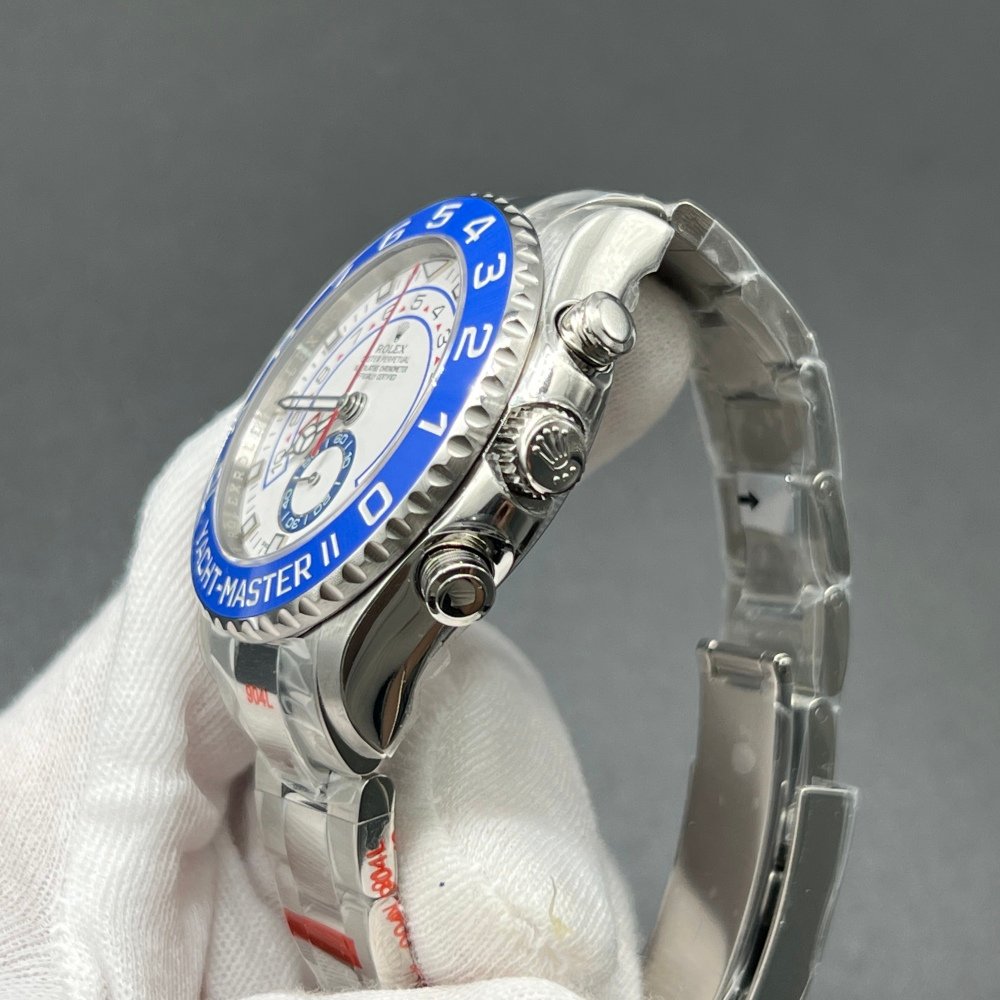 Rolex Yacht-Master 2 116680 1:1 Super Clone Blue And White Dial Steel Swiss 3235 Movement