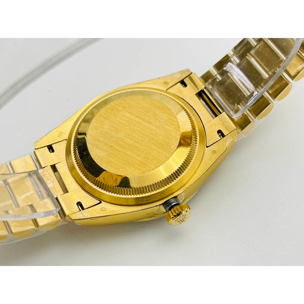 Rolex Day-Date Yellow Gold Dial All Diamond Swiss Clone 3255 Movement