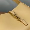 【𝑳𝑬 𝟓 𝑨 𝟕】𝙍𝙤𝙨𝙚 same style smooth plain leather 𝙃𝙊𝘽𝙊 handbag Plain leather Tabby Gold/Apricot 𝟔𝟓𝟕𝟐𝟐𝟖