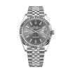 Rolex Datejust 41 Gray Dial Oystersteel and White Gold M126334-0014 Superclone