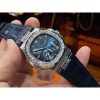 PATEK PHILIPPE Nautilus 5724G-001 SS GRF 1:1 Best Edition Blue Dial on Blue Leather Strap A240