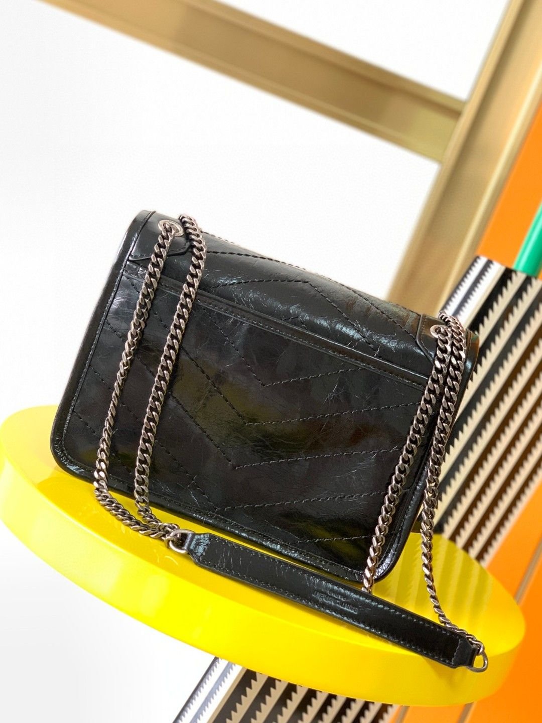 NIKI BABY Retro Leather Handbag