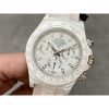 Rolex DIW Modified Datona All White Dial Swiss 4130 Movement