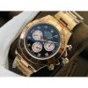Rolex Daytona Gold Black Diamond 1:1 Super Clone 4130 Movement