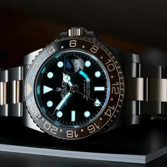 Rolex GMT-Master II Root Beer Two Tone Black Dial Ref 126711chnr-0002