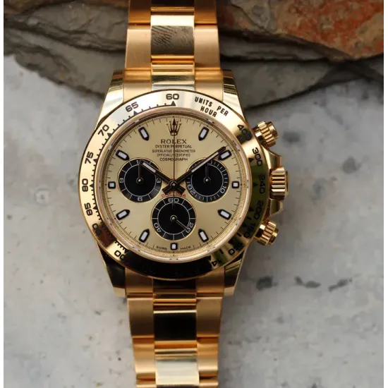 Rolex Daytona 18k Yellow Gold Oyster 40 mm 116508