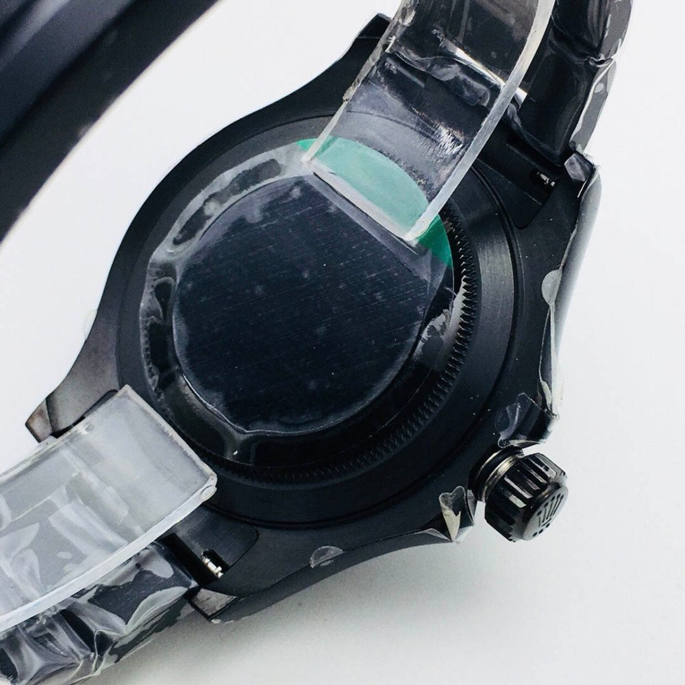 Rolex Yacht-Master 116655 All Black Dial Ceramic Bezel Black Strap 3135 Movement