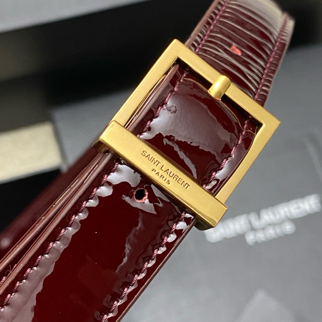 2024 Spring and Summer New Patent Leather Underarm Bag! Le5A7 Bag Hobo Bag Patent Leather Burgundy/Gold 657228