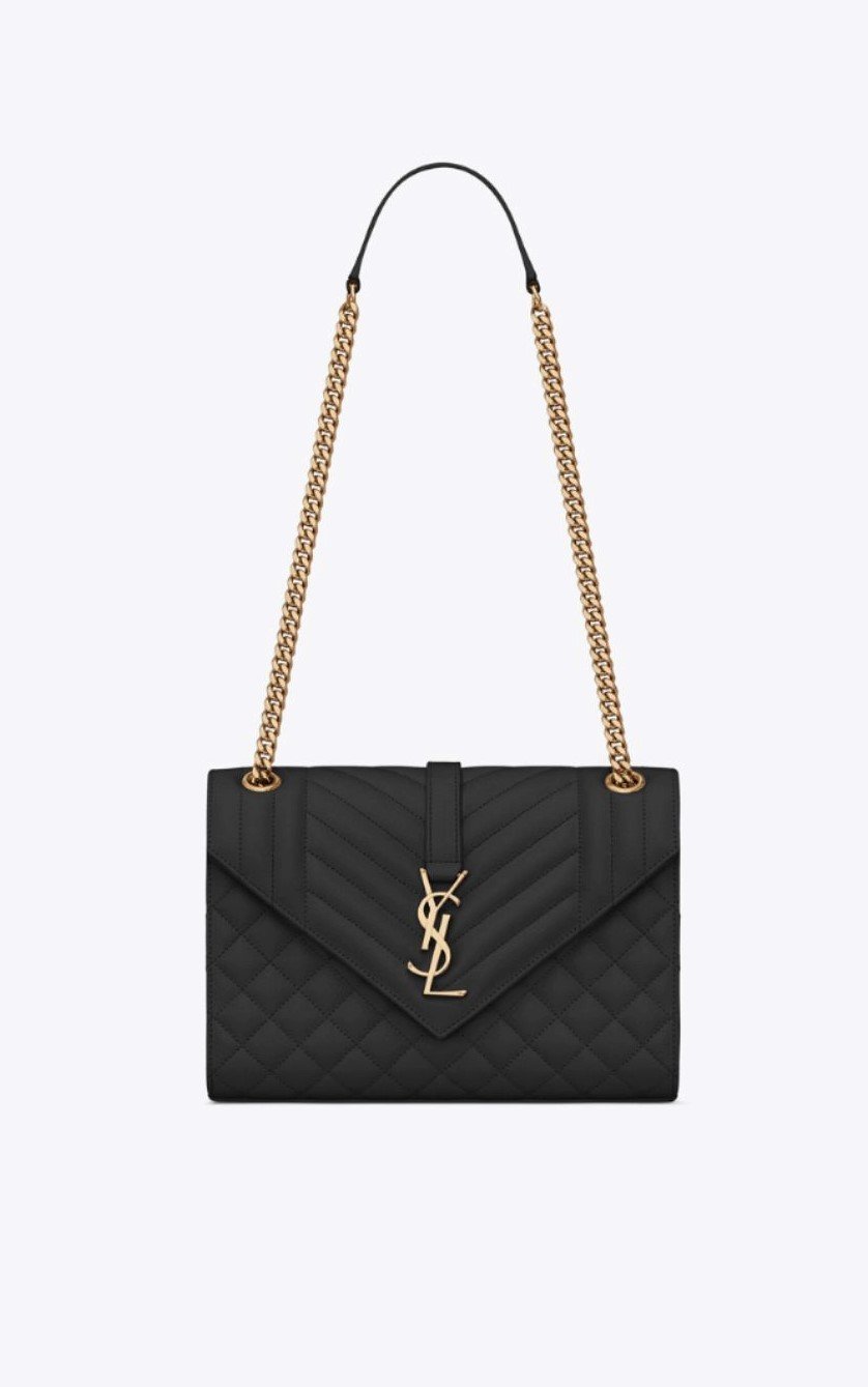YSL Leather Envelope Bag