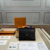 LV embossed wallet card holder