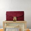 LV Diamond pattern leather embossed pochette metis handbag envelope wallet