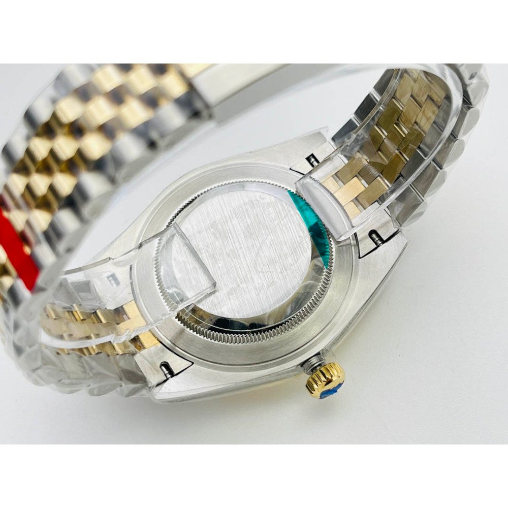 Rolex Datejust 126231 Black Palm Dial Gold Jubilee Bracelet Swiss Clone Movement