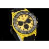Rolex DIW Modified Datona Carbon Fiber Yellow Black Dial Swiss 4130 Movement
