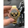 Rolex Daytona 116598 Rainbow Yellow Gold Diamond Black Dial Super Clone 4130