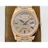 Rolex Day-Date Rose Gold Dial All Diamond Swiss Clone 3255 Movement