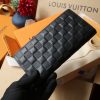 LV brazza wallet card holder embossed style