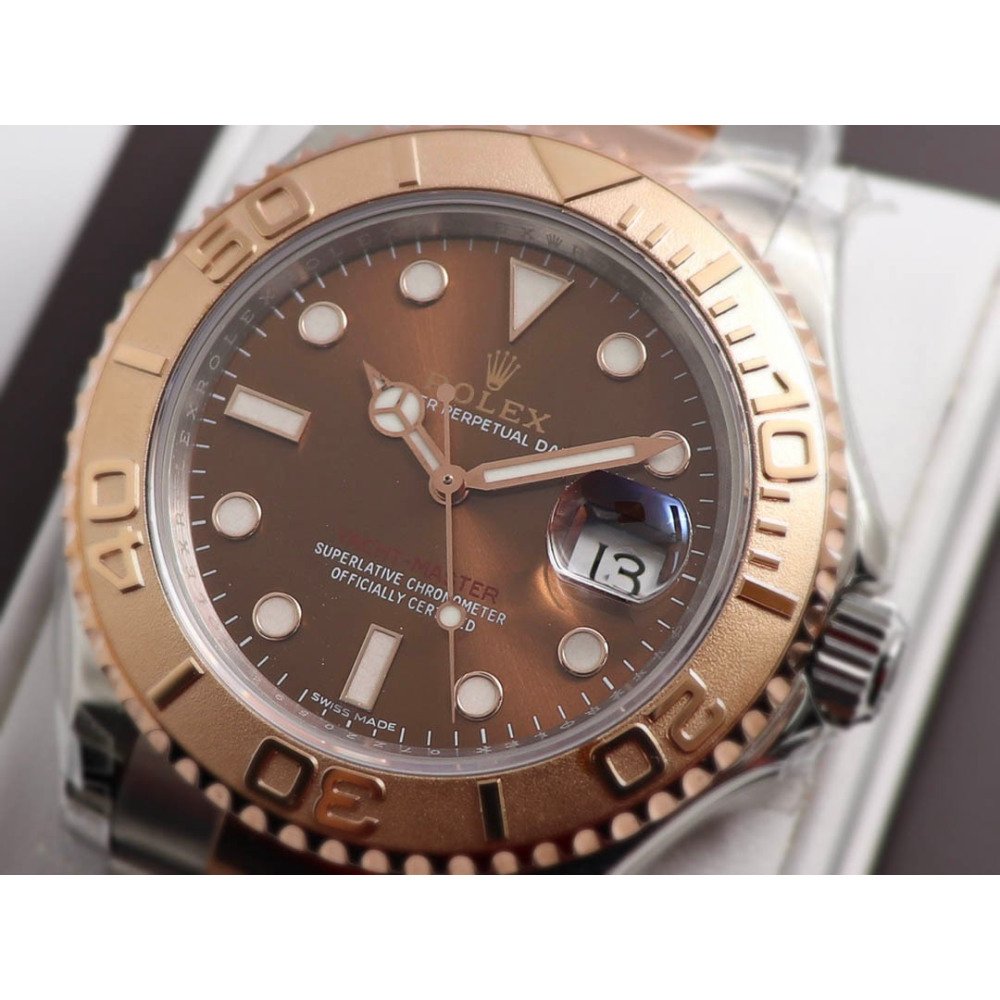 Rolex Yacht-Master 116622 Rose Gold Chocolate Dial Swiss 3235 Movement